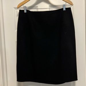 Talbots Black Double Faced Wool Skirt, Size 12. Suit Jacket in separate listing